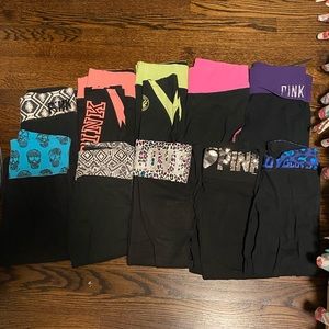Pink yoga pants / leggings capris